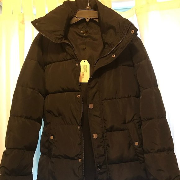NWT Rainier Hooded Black Puffer Universal Standard